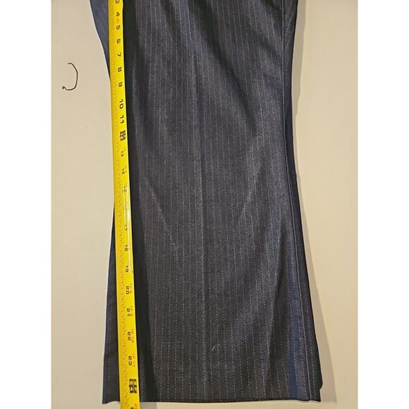 Lane Bryant The‎ Lena Ankle Striped Dress Pants Size 16 Navy Blue - Picture 9 of 11